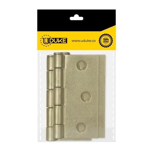 BISAGRA NUDO CABEZA PLANA DORADA 3X3 (C-16 PQT X 3 UDUKE)