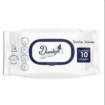 PAÑITOS HUMEDOS DAULYN X 10 UNIDADES