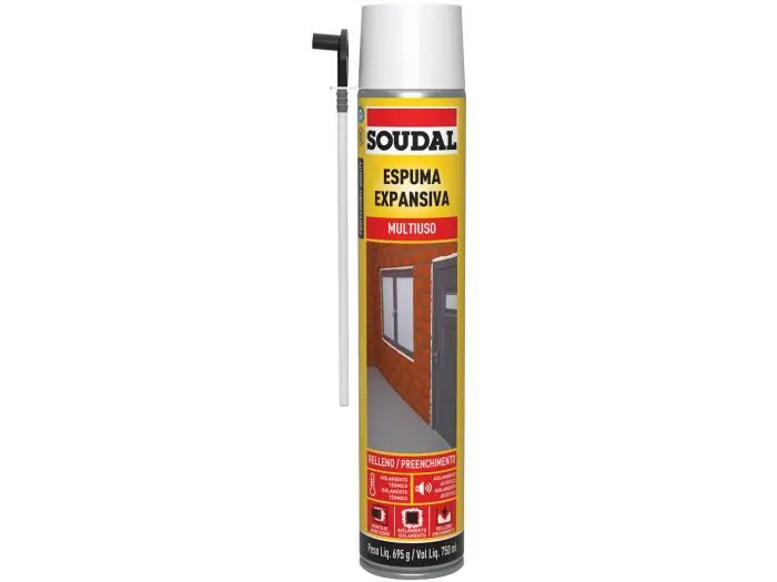 ESPUMA DE POLIURETANO MULTIUSO 500+250ML SOUDAL (121144)
