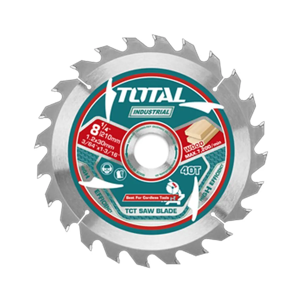 DISCO CORTE MADERA 8-1/4" INDUSTRIAL TOTAL (TAC2332103)
