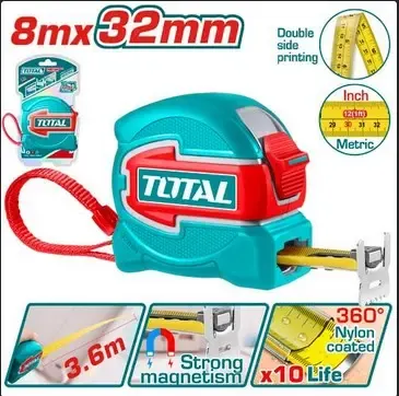 METRO 8 MTS HOJA 32MM INDUSTRIAL SUPER TOTAL (TMT80832)