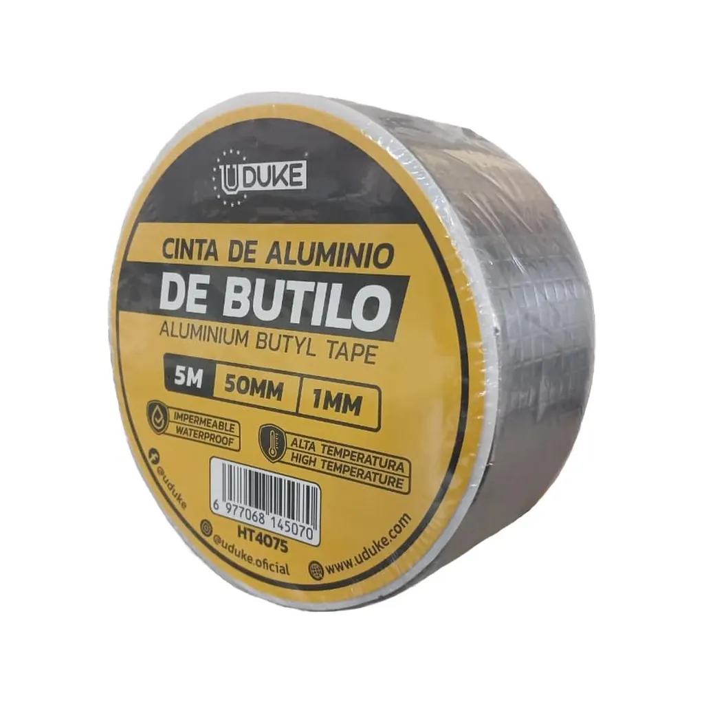 CINTA FOIL ALUMINIO 5CM X 5M X 1MM UDUKE (HT4075)