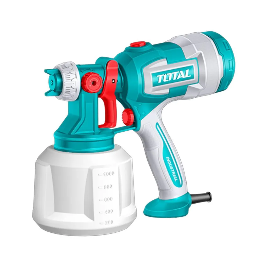 PISTOLA PINTAR ELECTRICA1000ML 530W INCLUYE AGUJA DE LIMPIEZA Y DOS BOQUILLAS,INDUSTRIAL SUPER TOTAL (UTT4506)