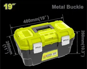 CAJA DE HERRAMIENTA 19" PLÁSTICA CIERRE METALICO DYLLU (DTTB3319)