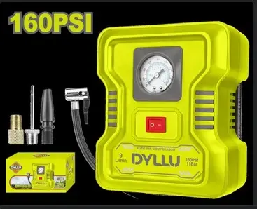 COMPRESOR MINI 12V 160PSI DYLLU (DTAAC501)