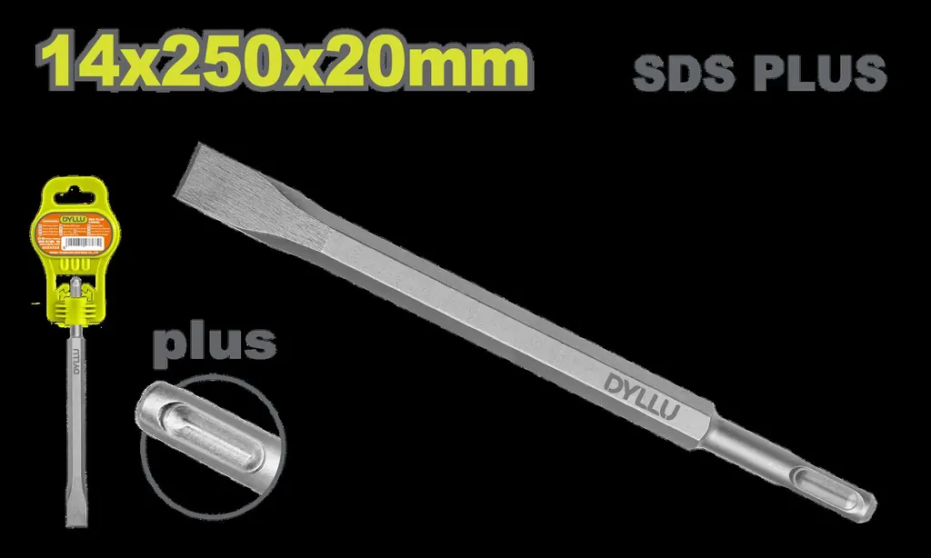 CINCEL PLANO SDS 14 X 250 X 20 MM DYLLU (DTGZ1202)