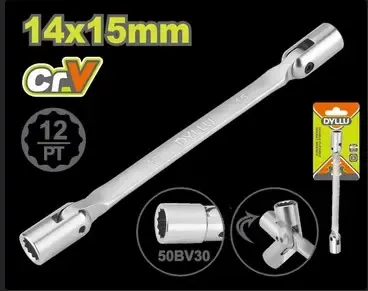 LLAVE COPA FLEXIBLE 14X15MM DYLLU (DTTH2E04)