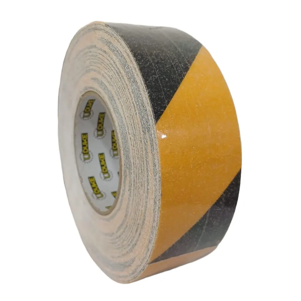 CINTA ADHESIVA ANTIDESLIZANTE 2 X10 MTS AMARILLA Y NEGRA UDUKE (HT4016)