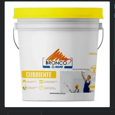 PINTURA VINILO CUBRIENTE CUÑETE BLANCO TIPO 2 BRONCO (4BH4300019)