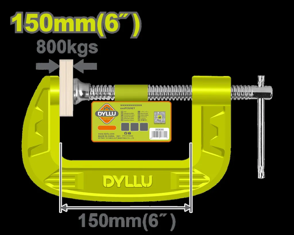 PRENSA EN C 6" DYLLU (DTCP1106)
