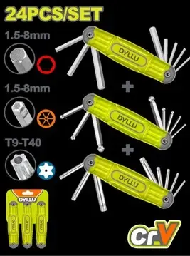 JUEGO DE LLAVES TORX-ALEM X 3 PZS DYLLU (DTHK4203)