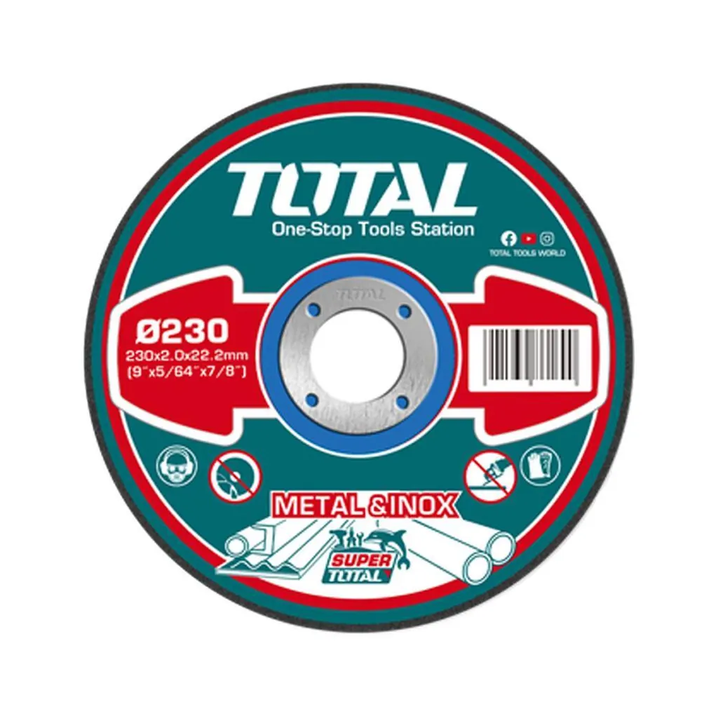DISCO CORTE METAL/ACERO INOXIDABLE 9" SUPER TOTAL (TAC2202301)