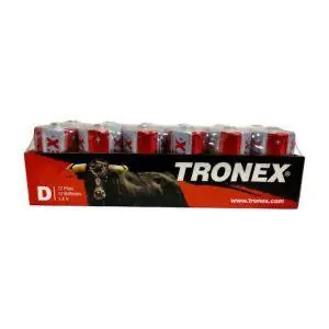 PILA TRONEX ROJA GRANDE D (PRECIO POR PAR)(TRDR20RJBLK180)