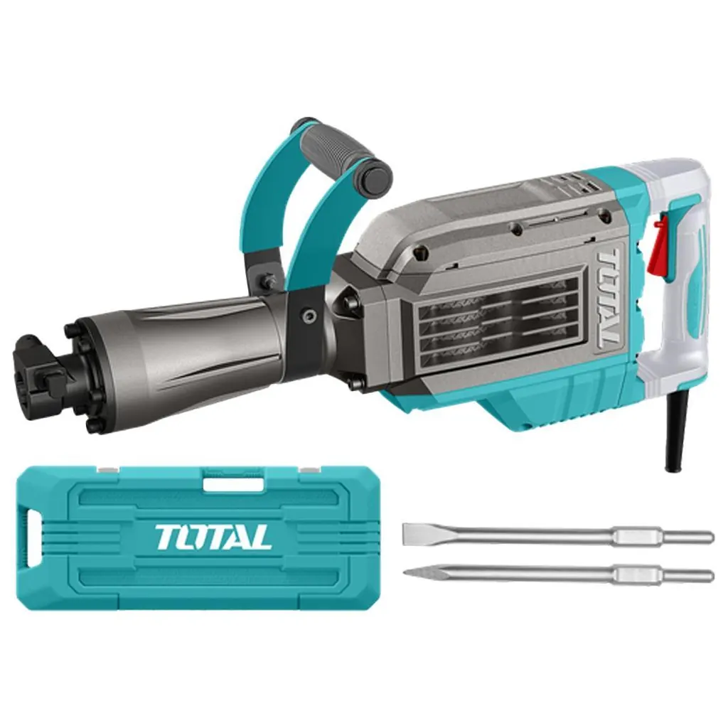 DEMOLEDOR SDS HEX 1700W 60 JOULES INCLUYE DOS CINCELES CAJA PLASTICA INDUSTRIAL SUPER TOTAL (UTH217088)