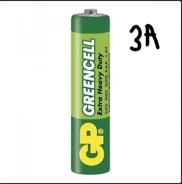 PILA MANGANESO GP GREENCELL AAA CARBON (GP24G-S2) (A GRANEL X2)