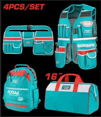 JUEGO DE PORTA HERRAMIENTA X 4 PZS SUPER TOTAL (TOS230912)