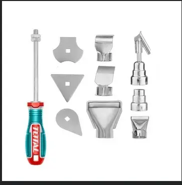 KIT DE ACCESORIOS PARA PISTOLA CALOR X 10 PZS INDUSTRIAL SUPER TOTAL (TBA1011)
