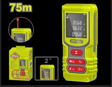 MEDIDOR DE DISTANCIA LASER 75M LUZ VERDE DYLLU (DTDL15167)