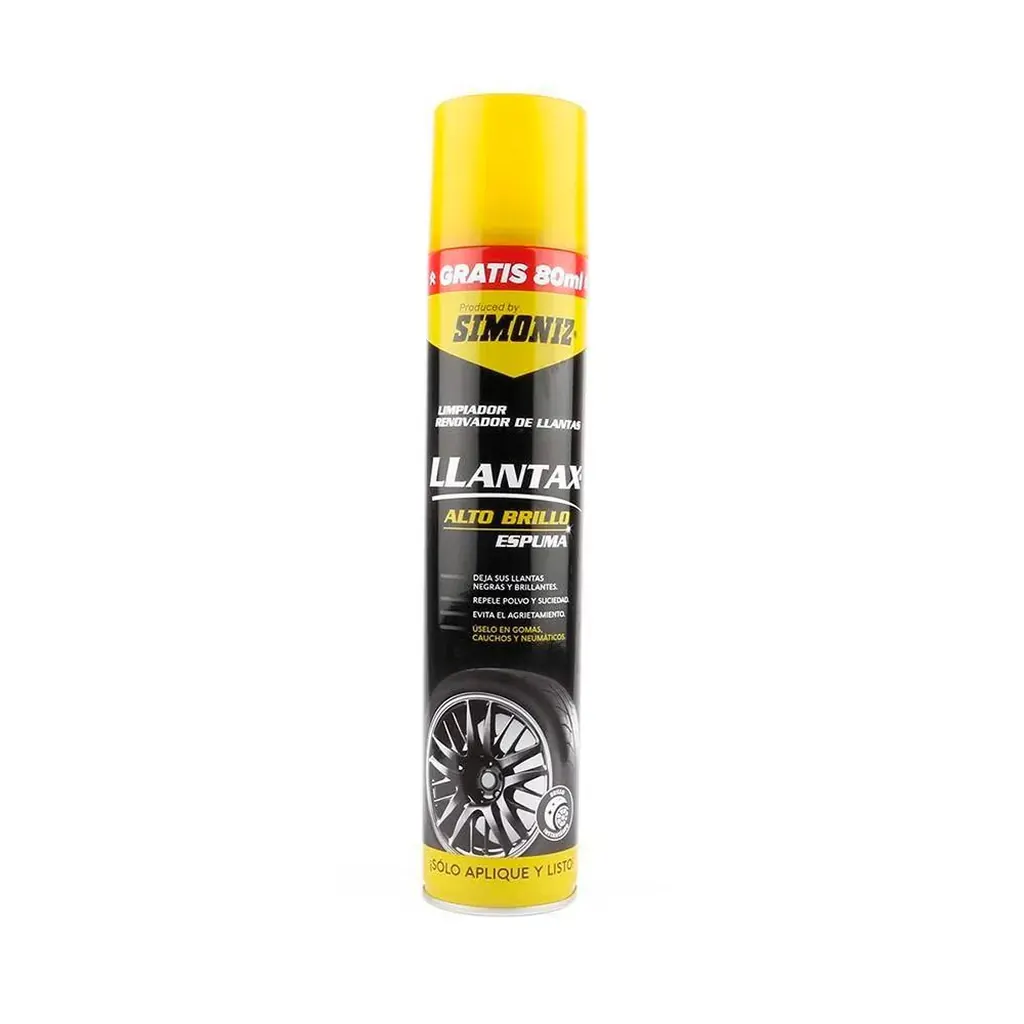 LIMPIADOR RENOVADOR DE LLANTAS EN AEROSOL SIMONIZ SIM-4077 400ML (108039)