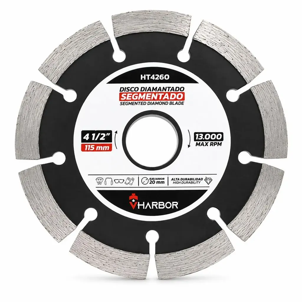 DISCO DIAMANTADO SEGMENTADO 4-1/2" VHARBOR (HT4260)