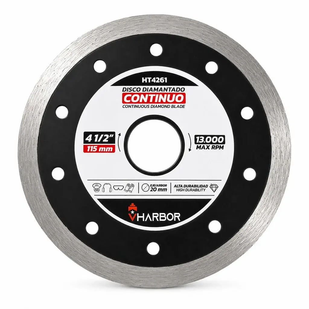 DISCO DIAMANTADO CONTINUO 4-1/2" VHARBOR (HT4261)