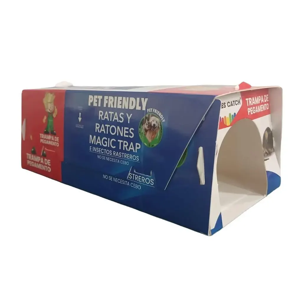 TRAMPA PARA RATON E INSECTOS RASTREROS CON ADHESIVO (PRO MASCOTAS)(HT4308)