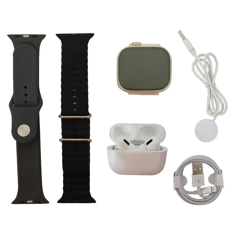 RELOJ INTELIGENTE + AUDIFONOS INALAMBRICOS (HT4064)