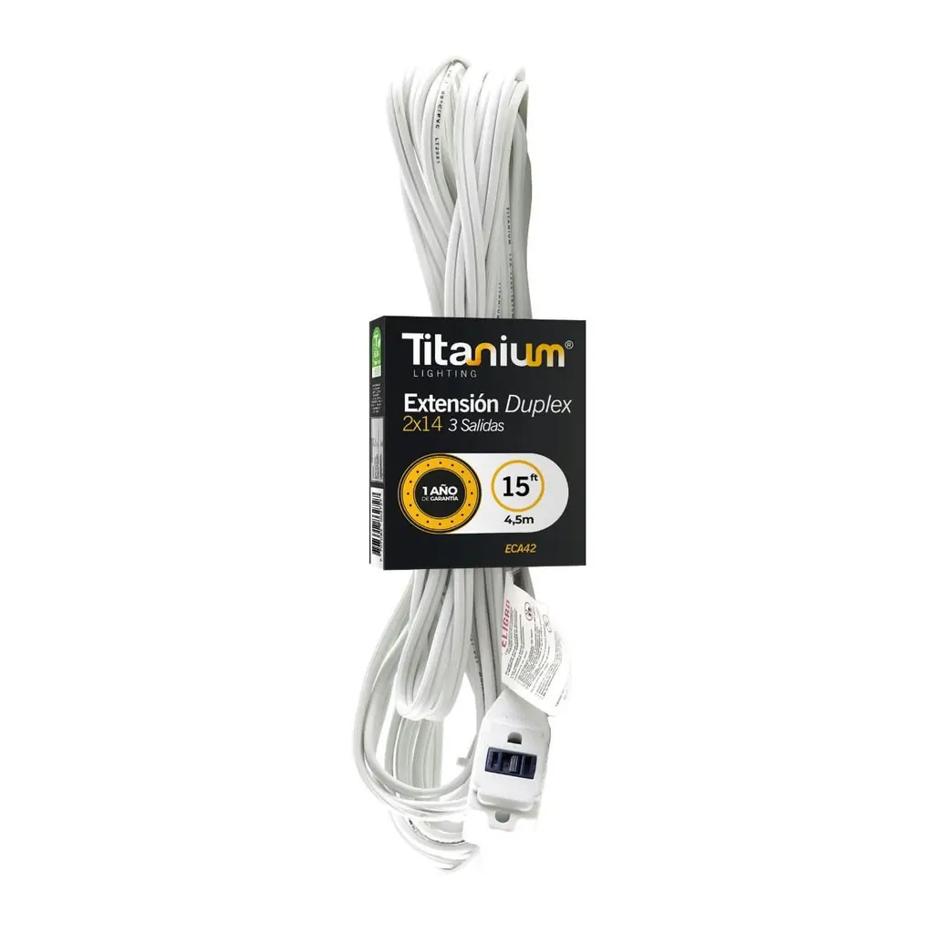 EXTENSION BLANCA 4,5 MTS TITANIUM (DUPLEX 2X14 -15FT) (ECA42)