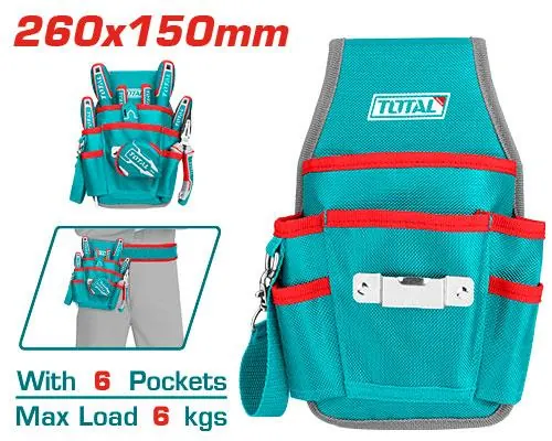 PORTA HERRAMIENTA DE 6 BOLSILLOS CAPACIDAD MAXIMA 6KG TOTAL (THT16P40625)