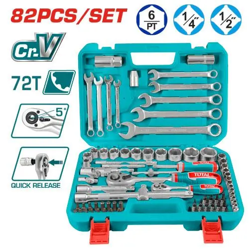 RACHE CON COPAS 1/2-1/4" X 82 PZS INDUSTRIAL SUPER TOTAL (THT421802)
